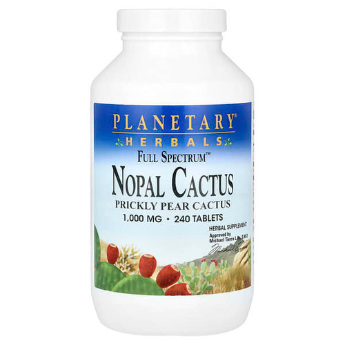 <img alt="Planetary Herbals, Full Spectrum Nopal Cactus, 240 Tablets" title="Planetary Herbals, Full Spectrum Nopal Cactus, 240 Tablets,021078107651"