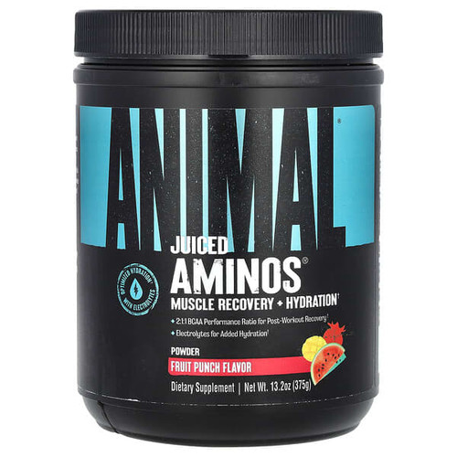 <img alt="Animal, Juiced Aminos Powder, Fruit Punch, 13.2 oz (375 g)" title="Animal, Juiced Aminos Powder, Fruit Punch, 13.2 oz (375 g),039442033437"
