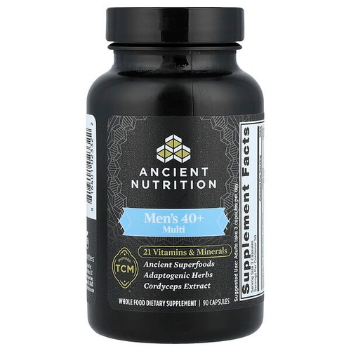 <img alt="Ancient Nutrition, Mens 40+ Multi, 90 Capsules" title="Ancient Nutrition, Mens 40+ Multi, 90 Capsules,816401023322"
