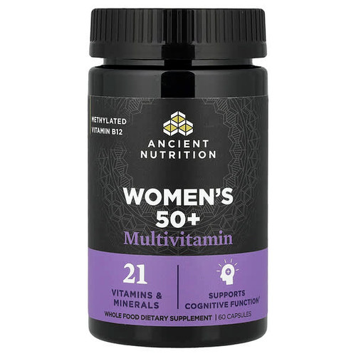 <img alt="Ancient Nutrition, Womens 50+ Multivitamin, 60 Capsules" title="Ancient Nutrition, Womens 50+ Multivitamin, 60 Capsules,816401028747"