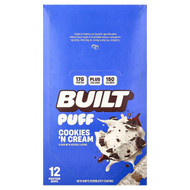 <img alt="Built, Puff, Protein Bars, Cookies N Cream, 12 Bars, 1.41 oz (40 g) Each" title="Built, Puff, Protein Bars, Cookies N Cream, 12 Bars, 1.41 oz (40 g) Each,840229305827"