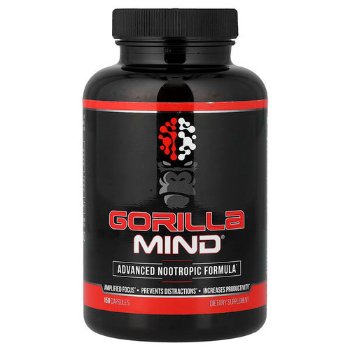 <img alt="Gorilla Mind, Advanced Nootropic Formula, 150 Capsules" title="Gorilla Mind, Advanced Nootropic Formula, 150 Capsules,810113511122"