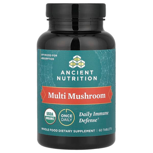 <img alt="Ancient Nutrition, Multi Mushroom, Daily Immune Defense, 60 Tablets" title="Ancient Nutrition, Multi Mushroom, Daily Immune Defense, 60 Tablets,816401025531"