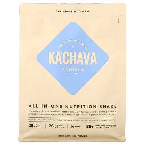 <img alt="KaChava, All-In-One Nutrition Shake, Vanilla, 15.31 oz (434 g)" title="KaChava, All-In-One Nutrition Shake, Vanilla, 15.31 oz (434 g),851139005318"