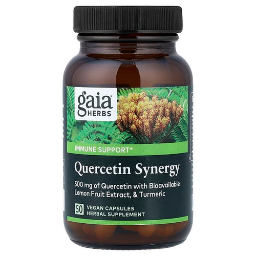 <img alt="Gaia Herbs, Quercetin Synergy, 50 Vegan Capsules" title="Gaia Herbs, Quercetin Synergy, 50 Vegan Capsules,751063152563"