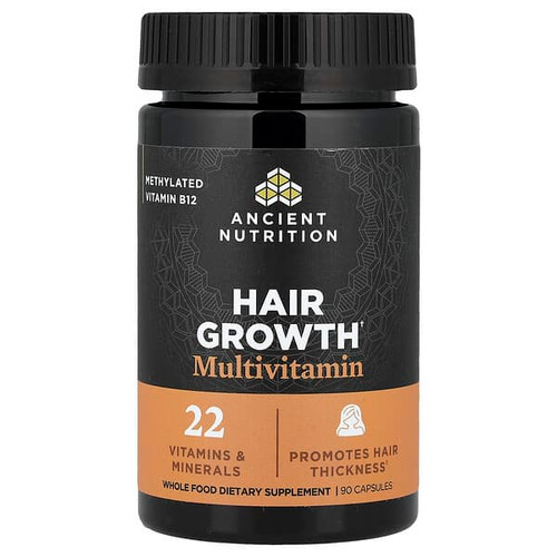 <img alt="Ancient Nutrition, Hair Growth Multivitamin, 90 Capsules" title="Ancient Nutrition, Hair Growth Multivitamin, 90 Capsules,816401028730"