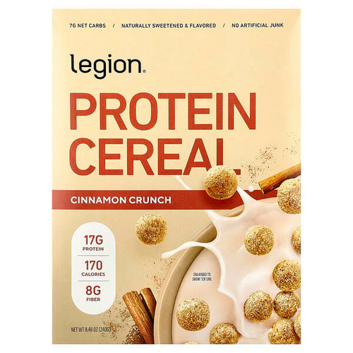 <img alt="Legion Athletics, Protein Cereal, Cinnamon Crunch, 8.46 oz (240 g)" title="Legion Athletics, Protein Cereal, Cinnamon Crunch, 8.46 oz (240 g),850027345949"
