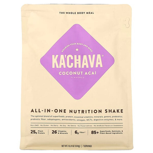 <img alt="KaChava, All-In-One Nutrition Shake, Coconut Acai, 15.31 oz (434 g)" title="KaChava, All-In-One Nutrition Shake, Coconut Acai, 15.31 oz (434 g),851139005332"