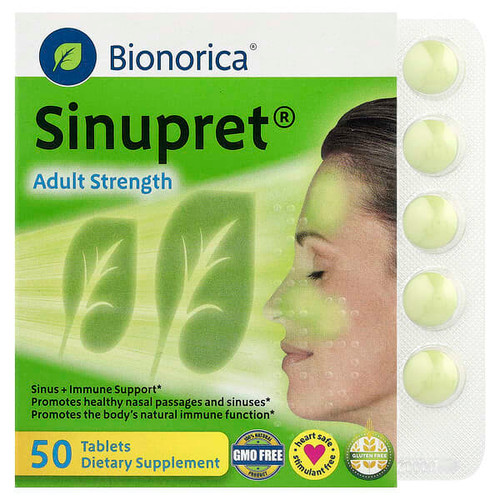 <img alt="Bionorica, Sinupret, Adult Strength, 50 Tablets" title="Bionorica, Sinupret, Adult Strength, 50 Tablets,897618000023"