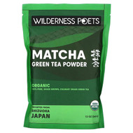 <img alt="Wilderness Poets, Organic Matcha Green Tea Powder, 12 oz (340 g)" title="Wilderness Poets, Organic Matcha Green Tea Powder, 12 oz (340 g),850028415139"