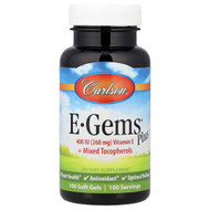 <img alt="Carlson, E-Gems Plus, 100 Soft Gels" title="Carlson, E-Gems Plus, 100 Soft Gels,088395004414"