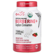 <img alt="Nutri, Organic Berberine+ Ceylon Cinnamon, 120 Organic Capsules" title="Nutri, Organic Berberine+ Ceylon Cinnamon, 120 Organic Capsules,810102742704"