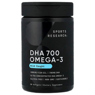 <img alt="Sports Research, DHA 700 Omega-3, Wild Caught, 90 Softgels" title="Sports Research, DHA 700 Omega-3, Wild Caught, 90 Softgels,023249093671"
