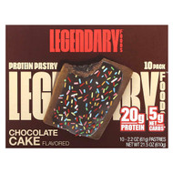 <img alt="Legendary Foods, Protein Pastry, Chocolate Cake, 10 Pack, 2.2 oz (61 g) Each" title="Legendary Foods, Protein Pastry, Chocolate Cake, 10 Pack, 2.2 oz (61 g) Each,810035970984"