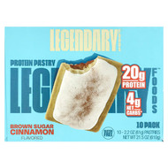 <img alt="Legendary Foods, Protein Pastry, Brown Sugar Cinnamon, 10 Pack, 2.2 oz (61 g) Each" title="Legendary Foods, Protein Pastry, Brown Sugar Cinnamon, 10 Pack, 2.2 oz (61 g) Each,810035970939"