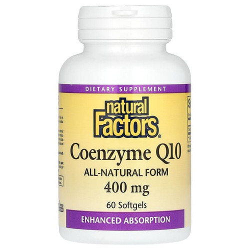 <img alt="Natural Factors, Coenzyme Q10, 400 mg, 60 Softgels" title="Natural Factors, Coenzyme Q10, 400 mg, 60 Softgels,068958207254"