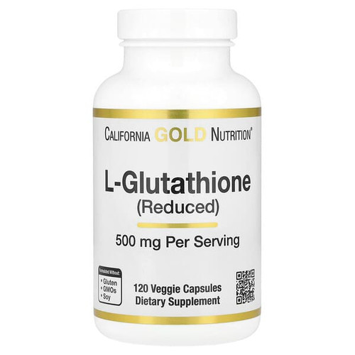 <img alt="California Gold Nutrition, L-Glutathione (Reduced), 500 mg, 120 Veggie Capsules" title="California Gold Nutrition, L-Glutathione (Reduced), 500 mg, 120 Veggie Capsules,898220018987"