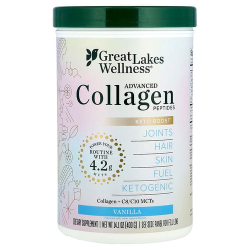 <img alt="Great Lakes Wellness, Advanced Collagen Peptides, Vanilla, 14.1 oz (400 g)" title="Great Lakes Wellness, Advanced Collagen Peptides, Vanilla, 14.1 oz (400 g),322654002682"