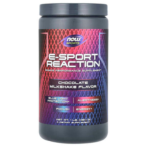 <img alt="Now Foods, Sports, E-Sport Reaction, Chocolate Milkshake, 1 lb (454 g)" title="Now Foods, Sports, E-Sport Reaction, Chocolate Milkshake, 1 lb (454 g),733739019103"
