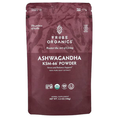 <img alt="Tribe Organics, Ashwagandha KSM-66 Powder, 3.5 oz (100 g)" title="Tribe Organics, Ashwagandha KSM-66 Powder, 3.5 oz (100 g),860010716069"
