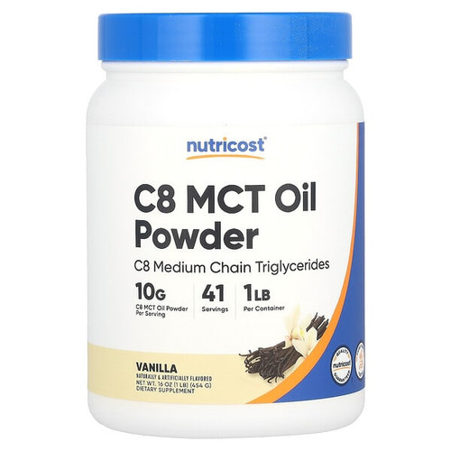 <img alt="Nutricost, C8 MCT Oil Powder, Vanilla, 1 lb (454 g)" title="Nutricost, C8 MCT Oil Powder, Vanilla, 1 lb (454 g),810014670133"