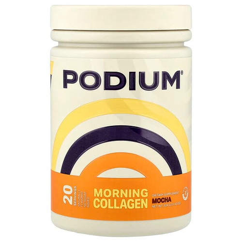 <img alt="Podium Nutrition, Morning Collagen, Mocha, 11.43 oz (324 g)" title="Podium Nutrition, Morning Collagen, Mocha, 11.43 oz (324 g),810117601980"