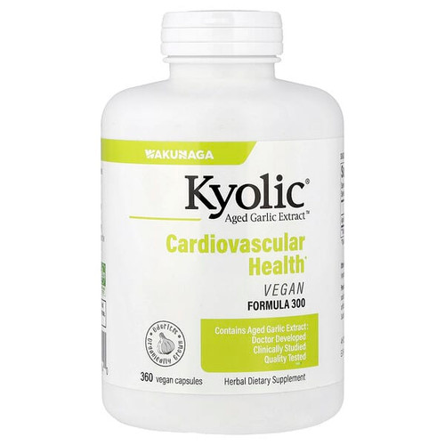 <img alt="Kyolic, Aged Garlic Extract, Cardiovascular Health, Vegan Formula 300, 360 Vegan Capsules (300 mg per Capsule)" title="Kyolic, Aged Garlic Extract, Cardiovascular Health, Vegan Formula 300, 360 Vegan Capsules (300 mg per Capsule),023542300940"