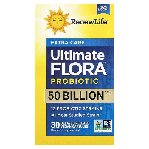 <img alt="Renew Life, Ultimate Flora Probiotic, 50 Billion CFU, 30 Delayed Release Vegan Capsules" title="Renew Life, Ultimate Flora Probiotic, 50 Billion CFU, 30 Delayed Release Vegan Capsules,631257121066"