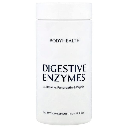 <img alt="BodyHealth, Digestive Enzymes With Betaine, Pancreatin & Pepsin, 180 Capsules" title="BodyHealth, Digestive Enzymes With Betaine, Pancreatin & Pepsin, 180 Capsules,850039655364"
