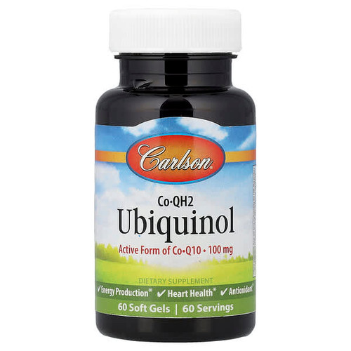 <img alt="Carlson, Co-QH2 Ubiquinol, 100 mg, 60 Soft Gels" title="Carlson, Co-QH2 Ubiquinol, 100 mg, 60 Soft Gels,088395828102"