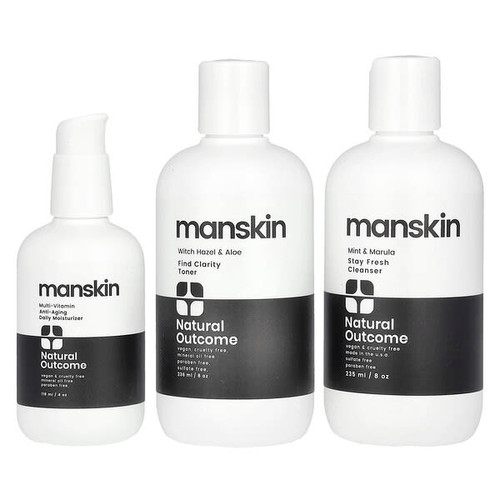 <img alt="Natural Outcome, Man Skin, Everyday Face Kit, 3 Piece Kit" title="Natural Outcome, Man Skin, Everyday Face Kit, 3 Piece Kit,753122943297"