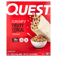 <img alt="Quest Nutrition, Protein Bar, Crispy Fruity Cereal, 12 Bars, 1.9 oz (54 g) Each" title="Quest Nutrition, Protein Bar, Crispy Fruity Cereal, 12 Bars, 1.9 oz (54 g) Each,888849017768"