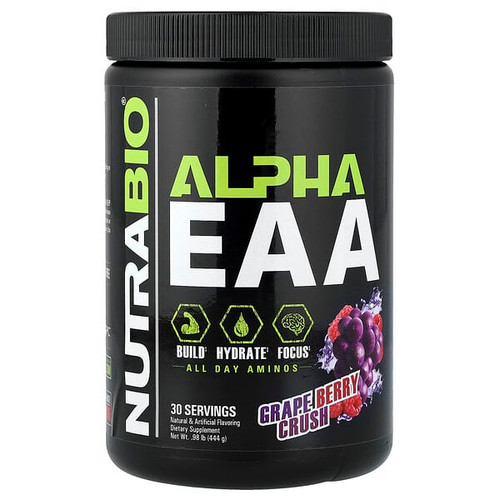 <img alt="NutraBio, Alpha EAA, Grape Berry Crush, 0.98 lb (444 g)" title="NutraBio, Alpha EAA, Grape Berry Crush, 0.98 lb (444 g),649908269203"