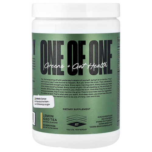 <img alt="ONE OF ONE, Greens + Gut Health, Lemon Iced Tea, 12.7 oz (360 g)" title="ONE OF ONE, Greens + Gut Health, Lemon Iced Tea, 12.7 oz (360 g),628235090124"