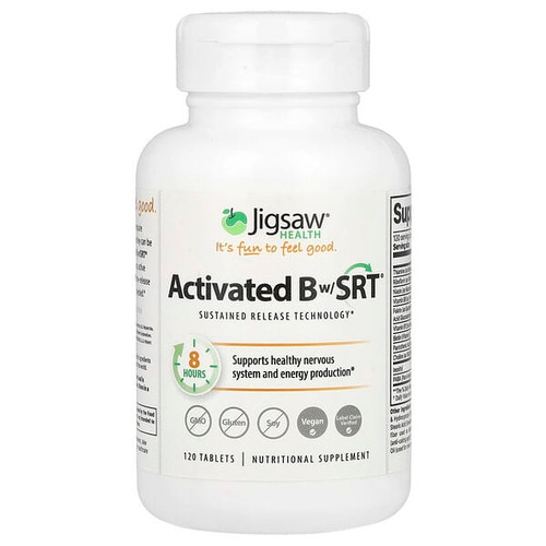 <img alt="Jigsaw Health, Activated B with SRT, 120 Tablets" title="Jigsaw Health, Activated B with SRT, 120 Tablets,876634000187"