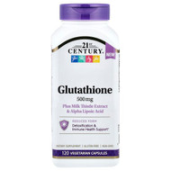 <img alt="21st Century, Glutathione Plus Milk Thistle Extract & Alpha Lipoic Acid, 120 Vegetarian Capsules" title="21st Century, Glutathione Plus Milk Thistle Extract & Alpha Lipoic Acid, 120 Vegetarian Capsules,740985280706"
