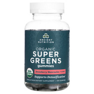 <img alt="Ancient Nutrition, Organic Super Greens Gummies, Strawberry Watermelon, 100 Gummies" title="Ancient Nutrition, Organic Super Greens Gummies, Strawberry Watermelon, 100 Gummies,816401026378"