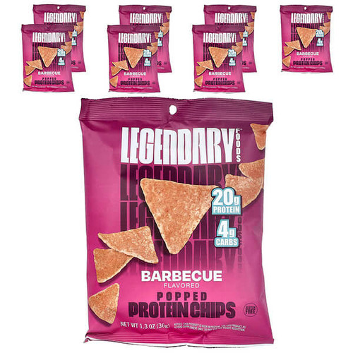 <img alt="Legendary Foods, Popped Protein Chips, Barbecue, 7 Bags, 1.3 oz (36 g) Each" title="Legendary Foods, Popped Protein Chips, Barbecue, 7 Bags, 1.3 oz (36 g) Each,810035972957"
