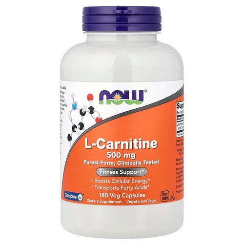<img alt="Now Foods, L-Carnitine, 500 mg, 180 Veg Capsules" title="Now Foods, L-Carnitine, 500 mg, 180 Veg Capsules,733739000736"