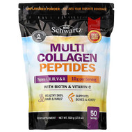 <img alt="BioSchwartz, Multi Collagen Peptides Powder, Types I, II, III, V & X, With Biotin & Vitamin C, Unflavored, 17.6 oz (500 g)" title="BioSchwartz, Multi Collagen Peptides Powder, Types I, II, III, V & X, With Biotin & Vitamin C, Unflavored, 17.6 oz (500 g),810056431716"
