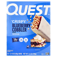<img alt="Quest Nutrition, Protein Bar, Crispy Blueberry Cobbler, 12 Bars, 2.12 oz (60 g) Each" title="Quest Nutrition, Protein Bar, Crispy Blueberry Cobbler, 12 Bars, 2.12 oz (60 g) Each,888849011780"