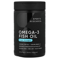<img alt="Sports Research, Omega-3 Fish Oil, Triple Strength, 120 Softgels" title="Sports Research, Omega-3 Fish Oil, Triple Strength, 120 Softgels,023249091141"