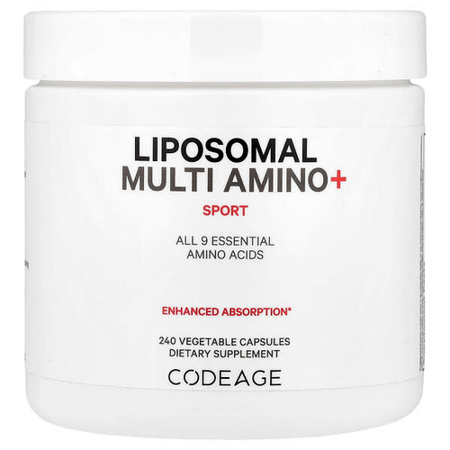 <img alt="Codeage, Liposomal Multi Amino+, Sport, 240 Vegetable Capsules" title="Codeage, Liposomal Multi Amino+, Sport, 240 Vegetable Capsules,850043333876"
