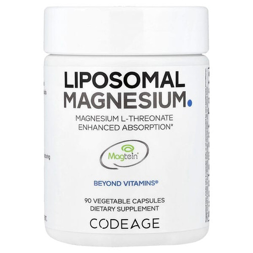 <img alt="Codeage, Liposomal Magnesium L-Threonate, 90 Vegetable Capsules" title="Codeage, Liposomal Magnesium L-Threonate, 90 Vegetable Capsules,850049609258"