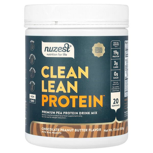 <img alt="Nuzest, Clean Lean Protein, Chocolate Peanut Butter, 17.6 oz (500 g)" title="Nuzest, Clean Lean Protein, Chocolate Peanut Butter, 17.6 oz (500 g),850013684694"