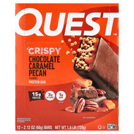 <img alt="Quest Nutrition, Protein Bar, Crispy Chocolate Caramel Pecan, 12 Bars, 2.12 oz (60 g) Each" title="Quest Nutrition, Protein Bar, Crispy Chocolate Caramel Pecan, 12 Bars, 2.12 oz (60 g) Each,888849011773"