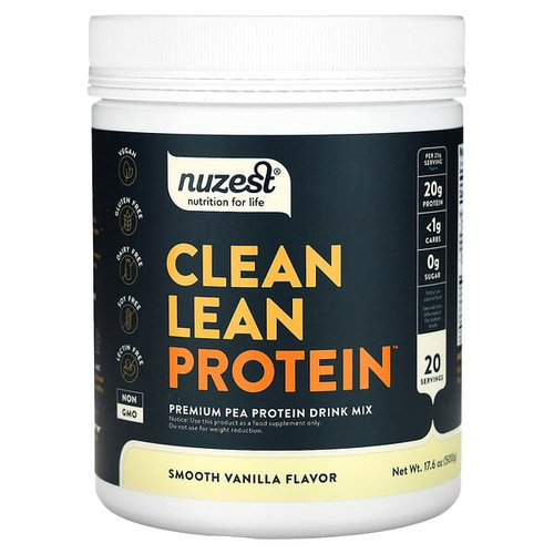 <img alt="Nuzest, Clean Lean Protein, Smooth Vanilla, 17.6 oz (500 g)" title="Nuzest, Clean Lean Protein, Smooth Vanilla, 17.6 oz (500 g),850556006014"