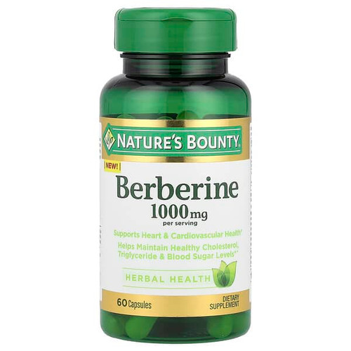 <img alt="Natures Bounty, Berberine, 60 Capsules (500 mg per Capsule)" title="Natures Bounty, Berberine, 60 Capsules (500 mg per Capsule),074312013997"