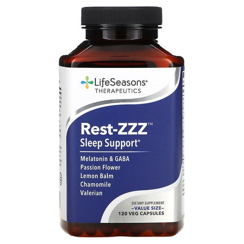 <img alt="LifeSeasons, Rest-ZZZ, Sleep Support, 120 Veg Capsules" title="LifeSeasons, Rest-ZZZ, Sleep Support, 120 Veg Capsules,853760002605"