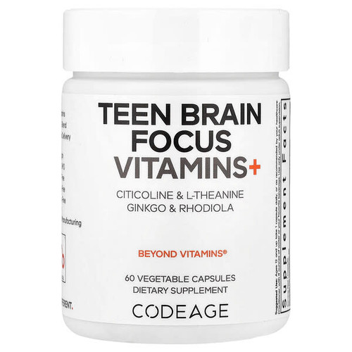 <img alt="Codeage, Teen Brain Focus Vitamins+, 60 Vegetable Capsules" title="Codeage, Teen Brain Focus Vitamins+, 60 Vegetable Capsules,850068815340"